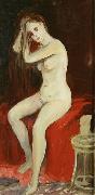 George Benjamin Luks Seated Nude painting